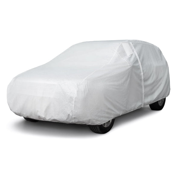 Hyvek All Weather Waterproof SUV Cover Breathable and UV Protection with Ventilation Window and Door Zipper