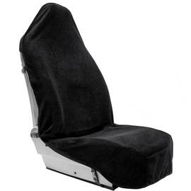 Terry Cloth Sweat Towel Seat Cover Carseat Towel Protector Waterproof Universal Fit for Car SUV Van Truck 1pc Black