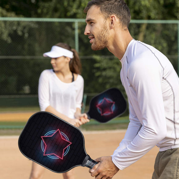 Lightweight Pickleball Paddle Set - NEON