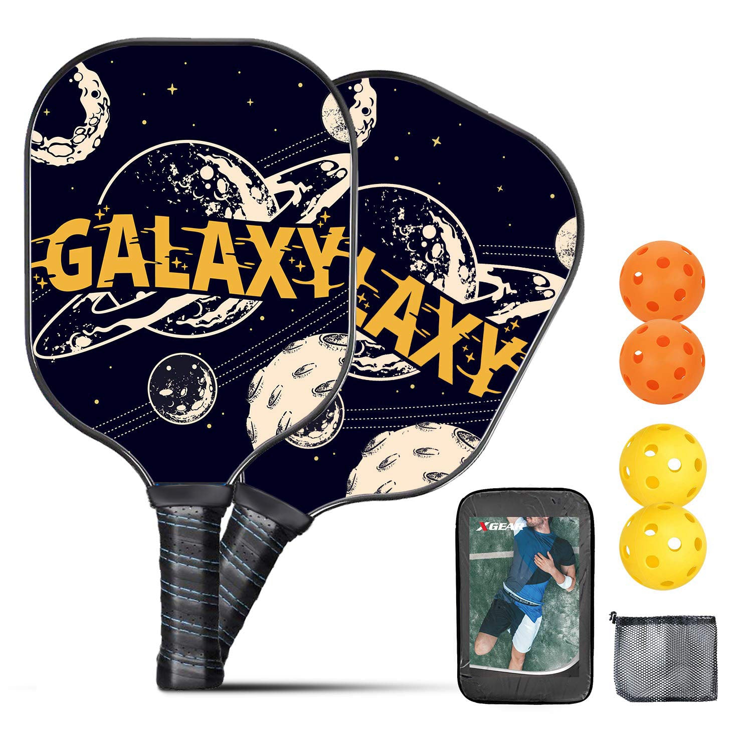 Lightweight Pickleball Paddle Set - Galaxy | Leader Accessories