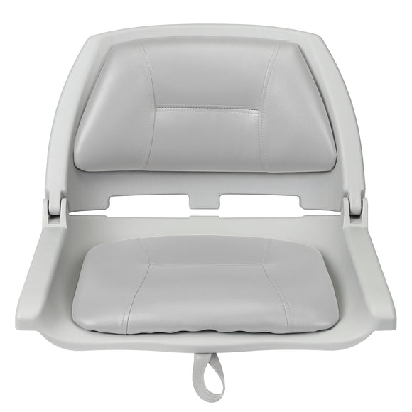 Folding Molded Padded Boat Seat – Comfortable Fishing Seat with Backrest ( 1 seat )