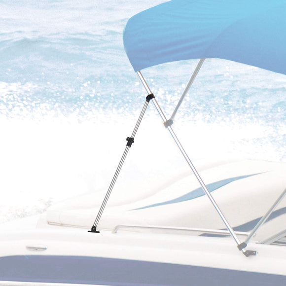 Adjustable Bimini Rear Support Poles Universal Marine Grade Aluminum Pole 1” Diameter