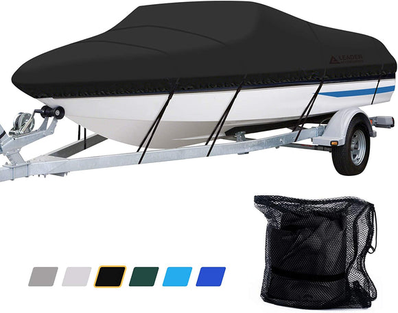 600D Waterproof Trailerable Runabout Boat Cover Full Size