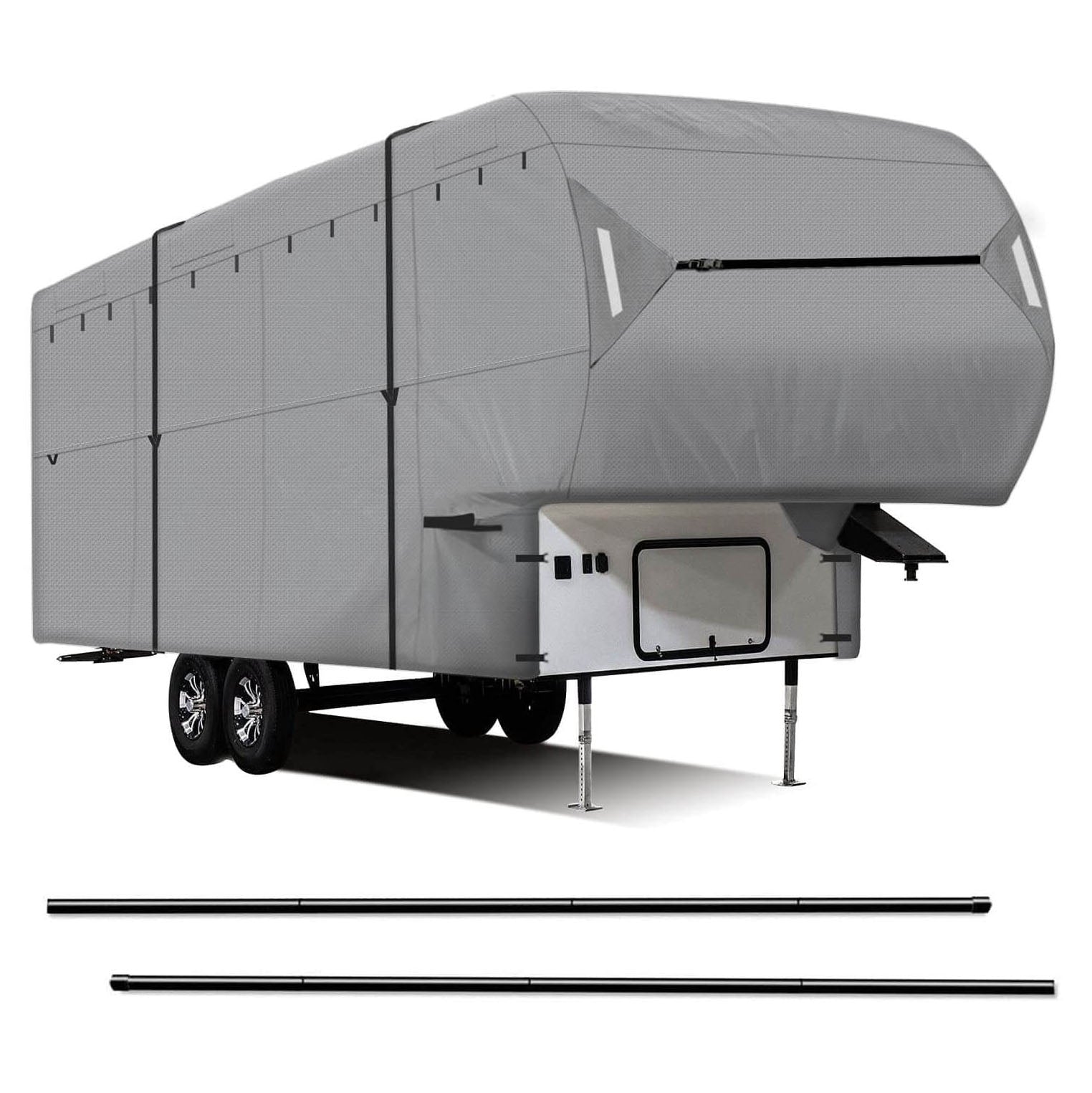 NEW EASY SETUP 5th Wheel RV Cover GRAY Waterproof Leader Accessories