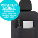 Bel-Air Seat Cover Universal fit, Black Faux Leather w/Carbon Fiber Pattern, 2pc kit-5