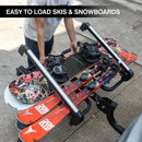 Folding Hitch-Mounted Ski & Snowboard Rack – Adjustable, Anti-Theft Lock, Fits 2'' Receivers & Cross Bars, Holds 6 Skis or 4 Snowboards-4