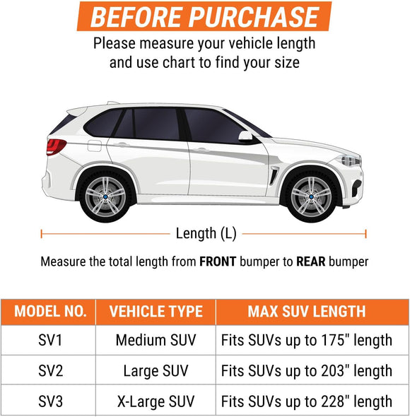 Armor All Heavy Duty Premium Waterproof All-Weather Car Cover For SUV