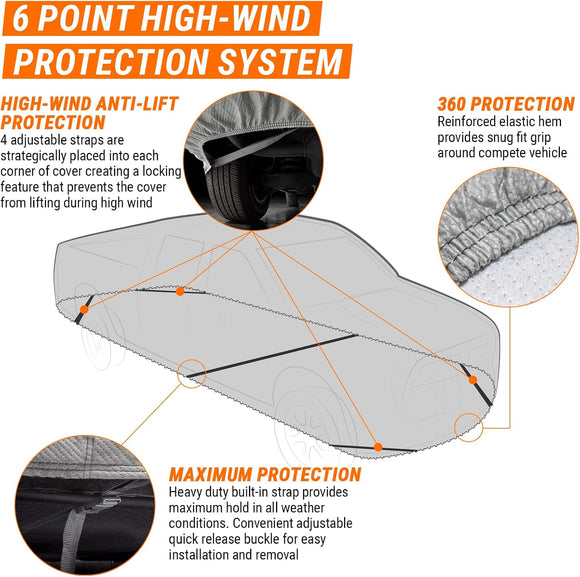 Armor All Heavy Duty Waterproof All-Weather Full-Size Truck Cover