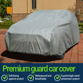 All-Weather Waterproof SUV Cover – 7-Layer Non-Woven Cotton, Full Exterior Protection from Snow, Rain, Sun & Winter Conditions