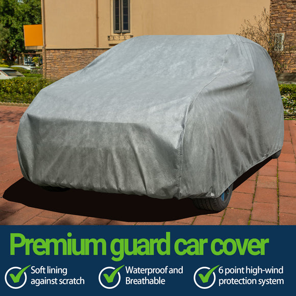 All-Weather Waterproof SUV Cover – 7-Layer Non-Woven Cotton, Full Exterior Protection from Snow, Rain, Sun & Winter Conditions