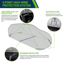 All-Weather Waterproof SUV Cover – 7-Layer Non-Woven Cotton, Full Exterior Protection from Snow, Rain, Sun & Winter Conditions-4