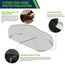 Ultimate Plus Car Cover – Aluminum with Soft Cotton Fleece Lining, Windproof Tie-Down Straps for Secure Fit-3