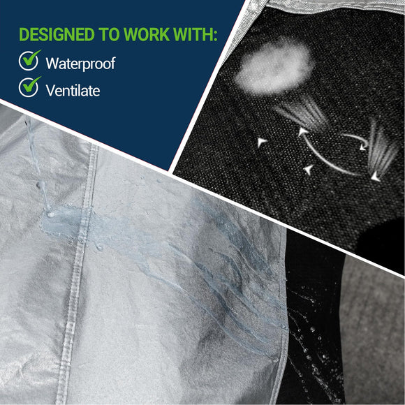 Ultimate Plus SUV Cover – Aluminum with Soft Cotton Fleece Lining, Windproof Tie-Down Straps for Secure Fit