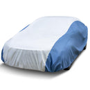 Hyvek All Weather Waterproof Car Cover Breathable and UV Protection White/Blue-1