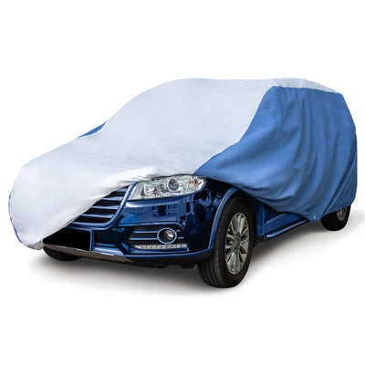 Hyvek All Weather Waterproof SUV Cover Breathable and UV Protection White/Blue - 0