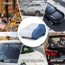 Hyvek All Weather Waterproof SUV Cover Breathable and UV Protection White/Blue-7