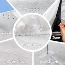 Hyvek All Weather Waterproof SUV Cover Breathable and UV Protection with Ventilation Window and Door Zipper-5