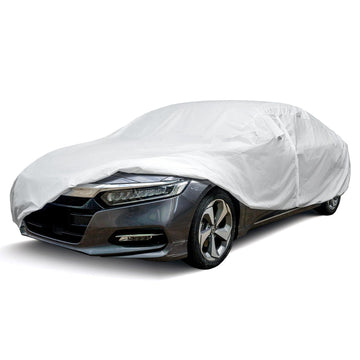 Hyvek All Weather Waterproof Car Cover Breathable and UV Protection with Ventilation Window and Door Zipper - 0