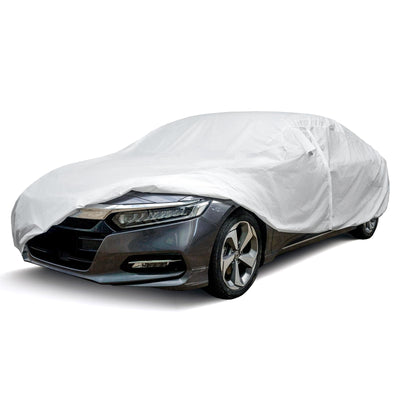Hyvek All Weather Waterproof Car Cover Breathable and UV Protection with Ventilation Window and Door Zipper - 0