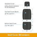 Colton Heavy Duty Truck Seat Covers for Front Seats- Fits Full-Size SUV or Truck-4