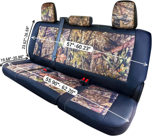 Truck Mossy Oak Camo Bench Seat Cover, Fits Full-Size Pickup Trucks