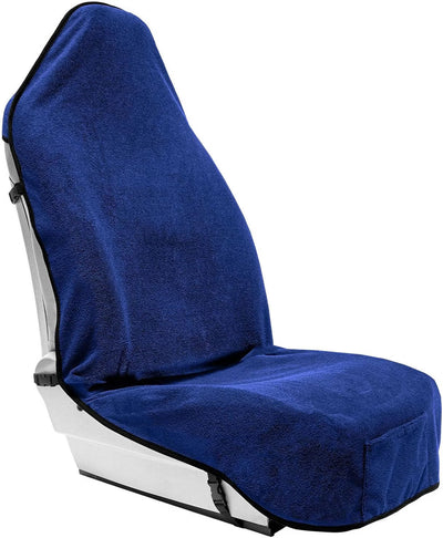 Buy blue Terry Cloth Sweat Towel Seat Cover Carseat Towel Protector Waterproof Universal Fit for Car SUV Van Truck