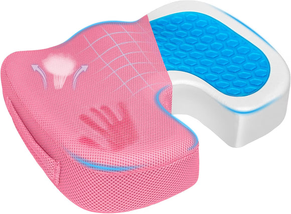 Gel Memory Foam Seat Cushion for Tailbone Pain Relief