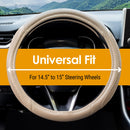 Premium Faux Leather Cool Mesh Grip Car Steering Wheel Cover with Breathable Grip-5