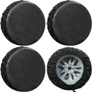 Carbon Fiber Tire Cover, Fit Truck SUV RV Trailer Camper 4pack(Black)-1