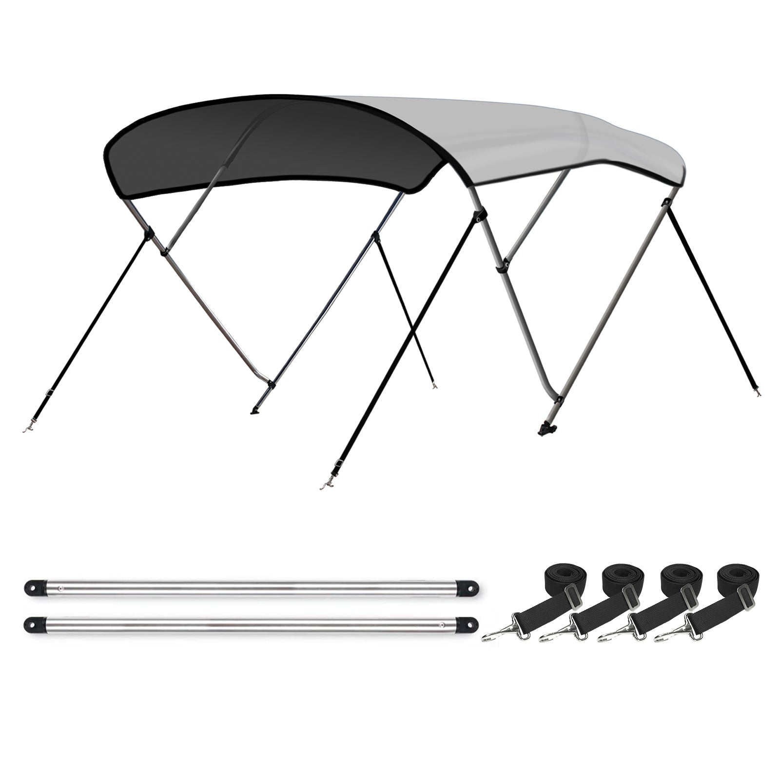3 Bow Bimini Top LIGHT GREY 6 Sizes