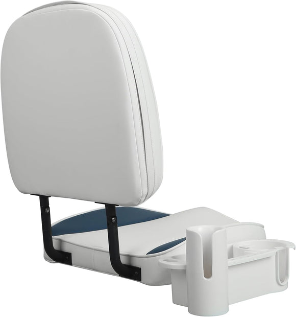 Low Back Folding Fishing Boat Seats with Caddy Organizer （1 seat)