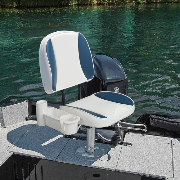 Low Back Folding Fishing Boat Seats with Caddy Organizer （1 seat)