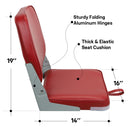 Low Back Fold-Down Fishing Boat Seat (1 seat)-5