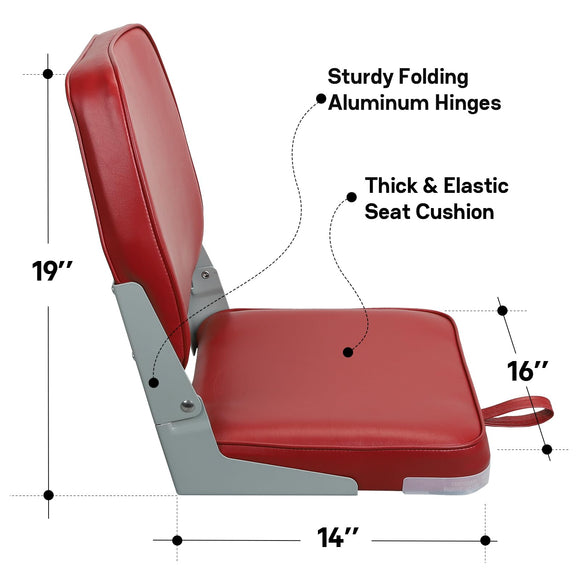 Low Back Fold-Down Fishing Boat Seat (1 seat)