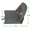 Folding Molded Padded Boat Seat – Comfortable Fishing Seat with Backrest （ 1 seat ）-2