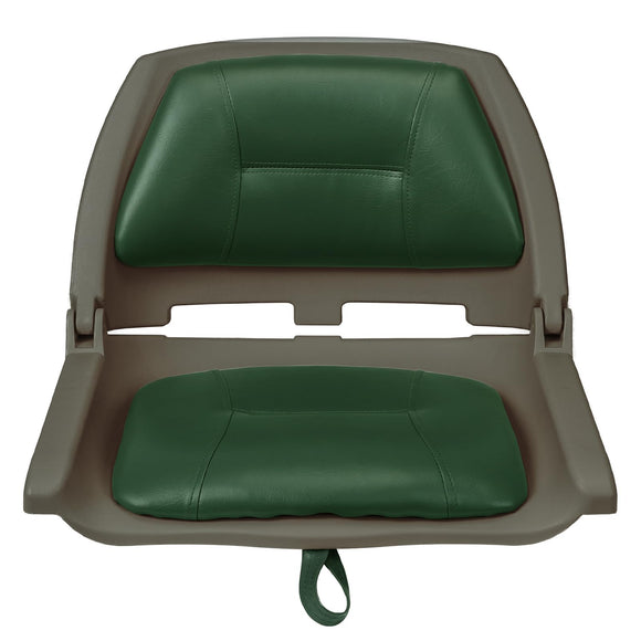 Folding Molded Padded Boat Seat – Comfortable Fishing Seat with Backrest （ 1 seat ）