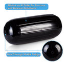 Hole-through-middle Ribbed UV-resistant Boat Fender  (4pcs/set)