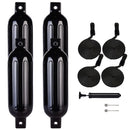 Oval Shape Twin Eye Ribbed Boat Fender  (4pcs/set)-1