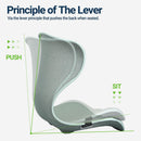 Ergonomic Chair Seat Cushion Back Support for Car Driving, Office Chair-5