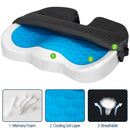 Gel Memory Foam Seat Cushion for Tailbone Pain Relief-10