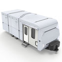 210D Upgraded Travel Trailer Cover RV Cover  with 4 Tire Covers Ripstop Diamond Camper Cover