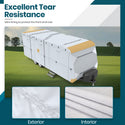 210D Upgraded Travel Trailer Cover RV Cover  with 4 Tire Covers Ripstop Diamond Camper Cover
