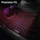 Season Guard 3D Floor Mat Liner, Ford F-150 Raptor Supercrew 2015-2020 Front and Rear Seat 3pc-3