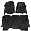 Season Guard Floor Mat Liner, Dodge Ram 1500 Crew Cab 2019-2020 Front and Rear Seat 3pc-1