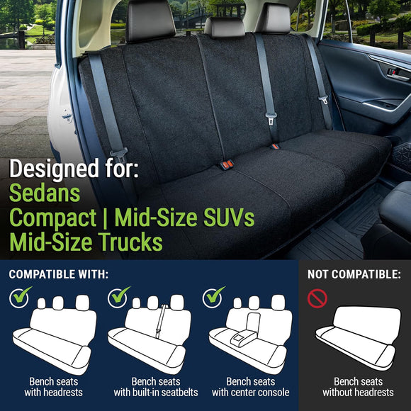 Waterproof Towel Seat Cover, Universal Fit Non-Slip Rear Cover