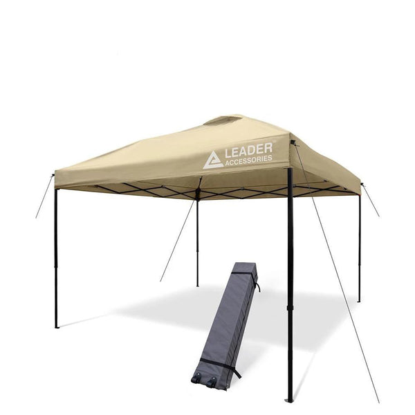 10' x 10' Instant Canopy Tent Shelter Portable Folding Straight Leg with Wheeled Carry Bag - Leader Accessories