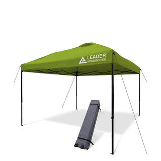 10' x 10' Instant Canopy Tent Shelter Portable Folding Straight Leg with Wheeled Carry Bag - Leader Accessories