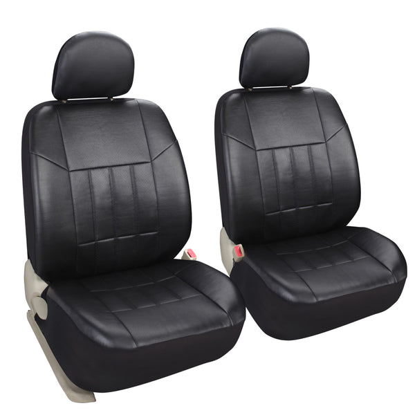 Faux Leather Car Front Seat Covers Universal Fit Leader Accessories