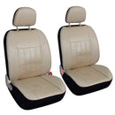 Faux Leather Car Seat Covers (Set of 2) - Universal Fit Cars SUV Trucks-5