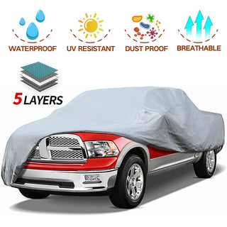 Truck Car Cover 5 Layer Nonwovens 2 Different Sizes GREY